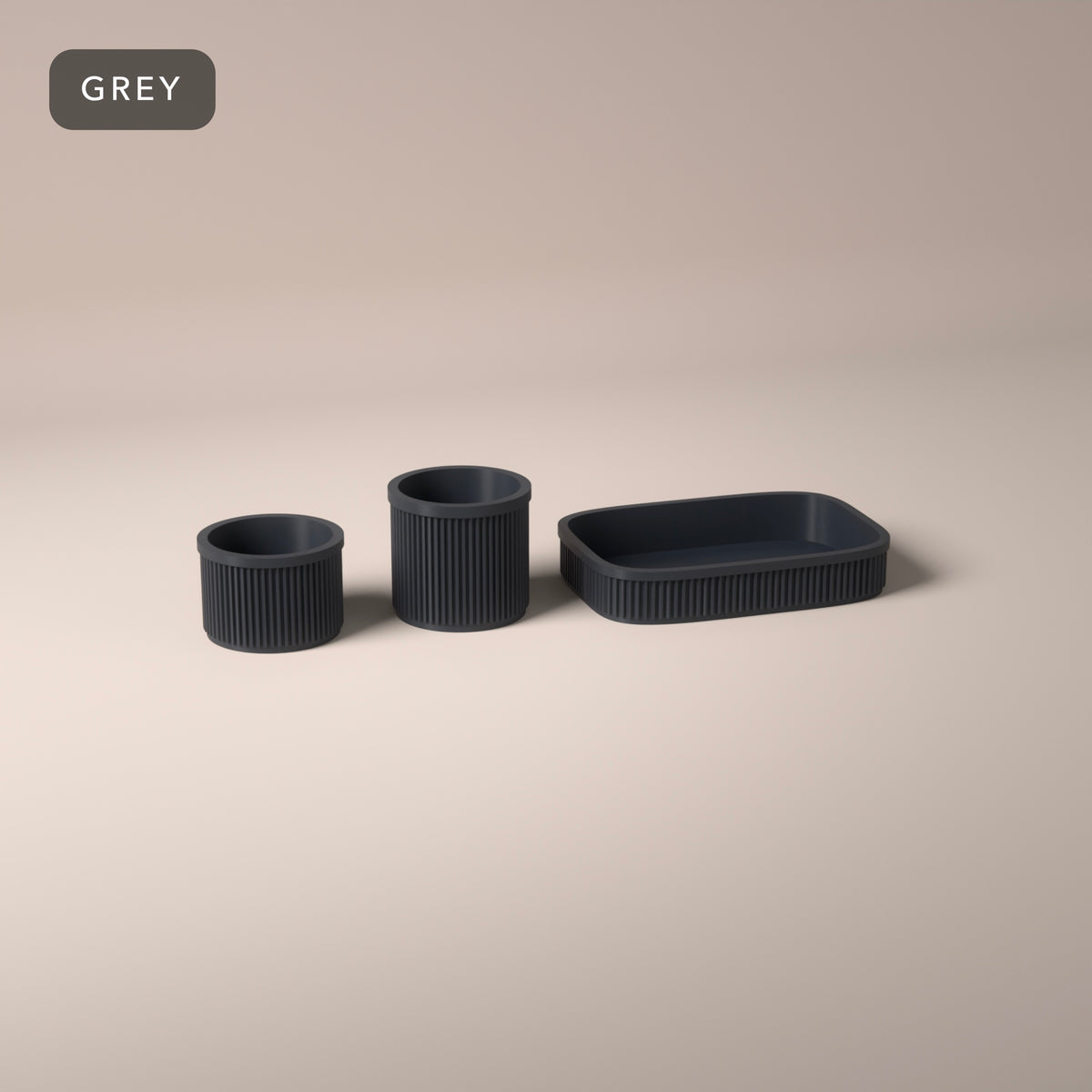 Bathroom Counter Set in Grey