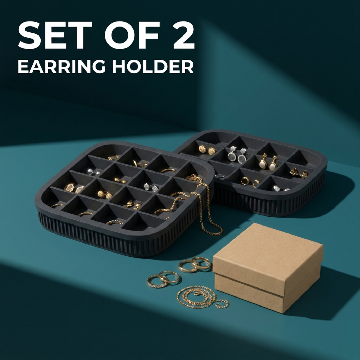 Earring Tray 2-Pack in Earring Tray 2-Pack, lifestyle photo