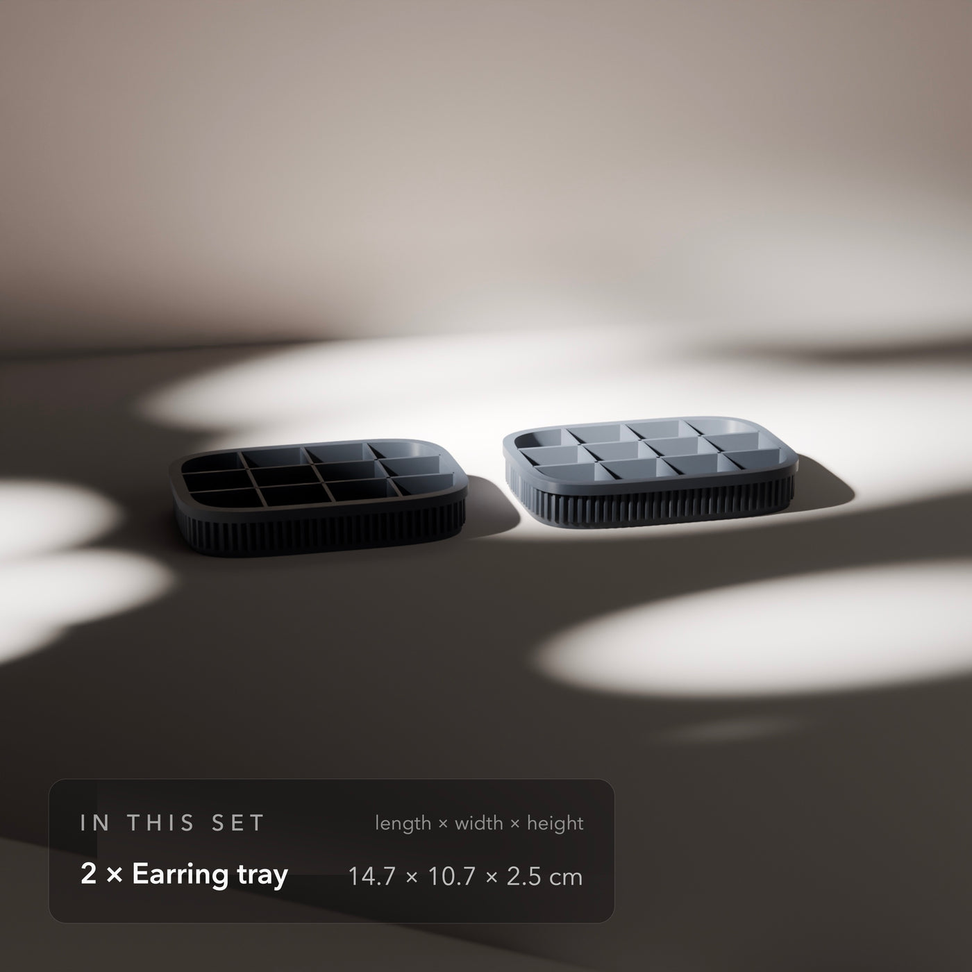Earring Tray 2-Pack in Earring Tray 2-Pack, size
