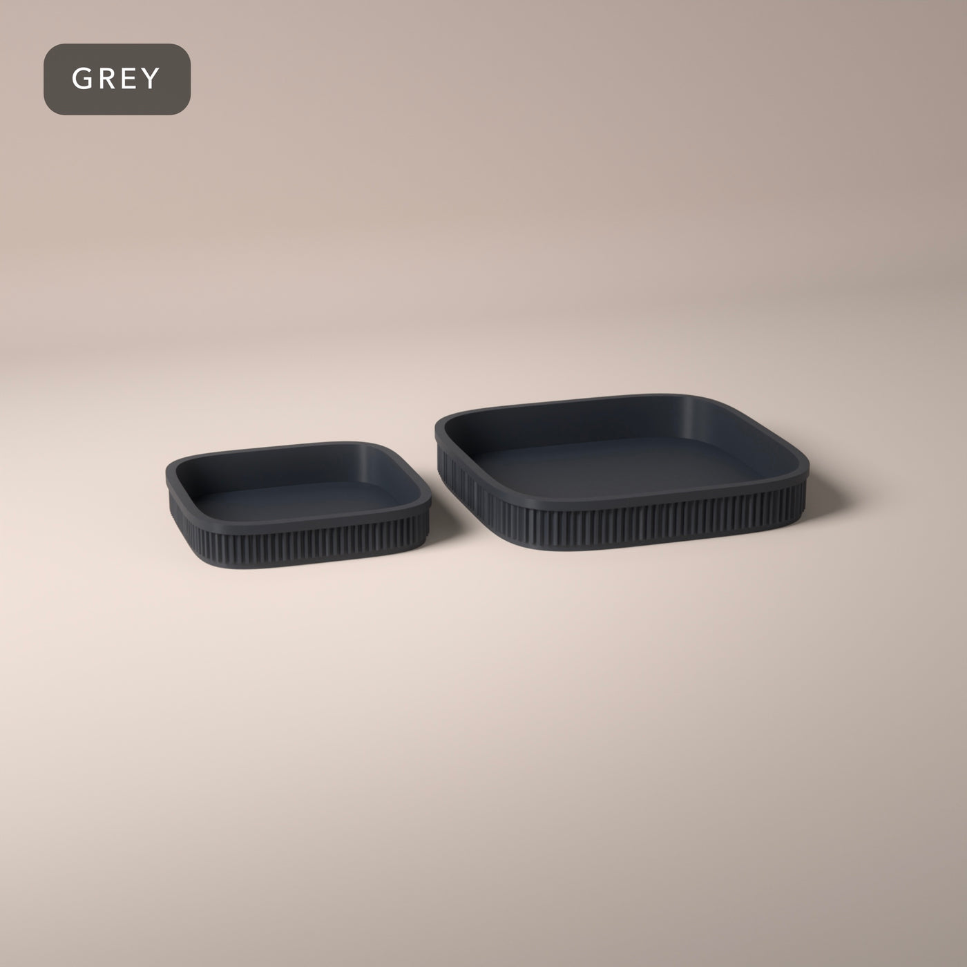 Nesting Dice Trays Set of 2 in Grey