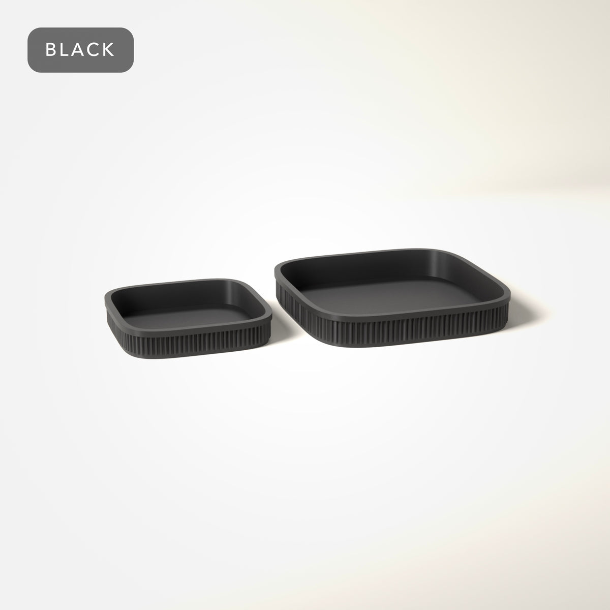 Nesting Dice Trays Set of 2 in Black