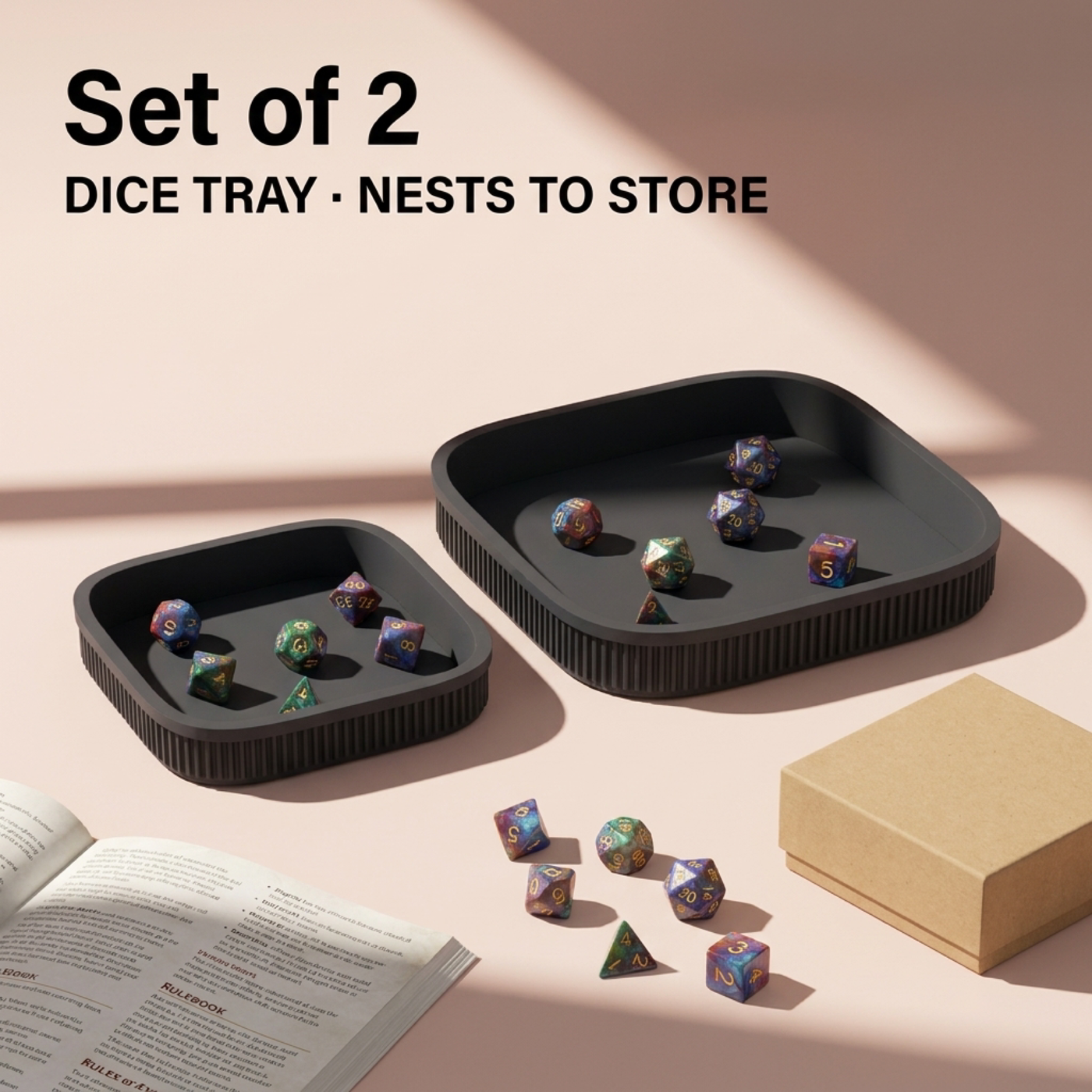 Nesting Dice Trays Set of 2 in Nesting Dice Trays Set of 2, lifestyle photo