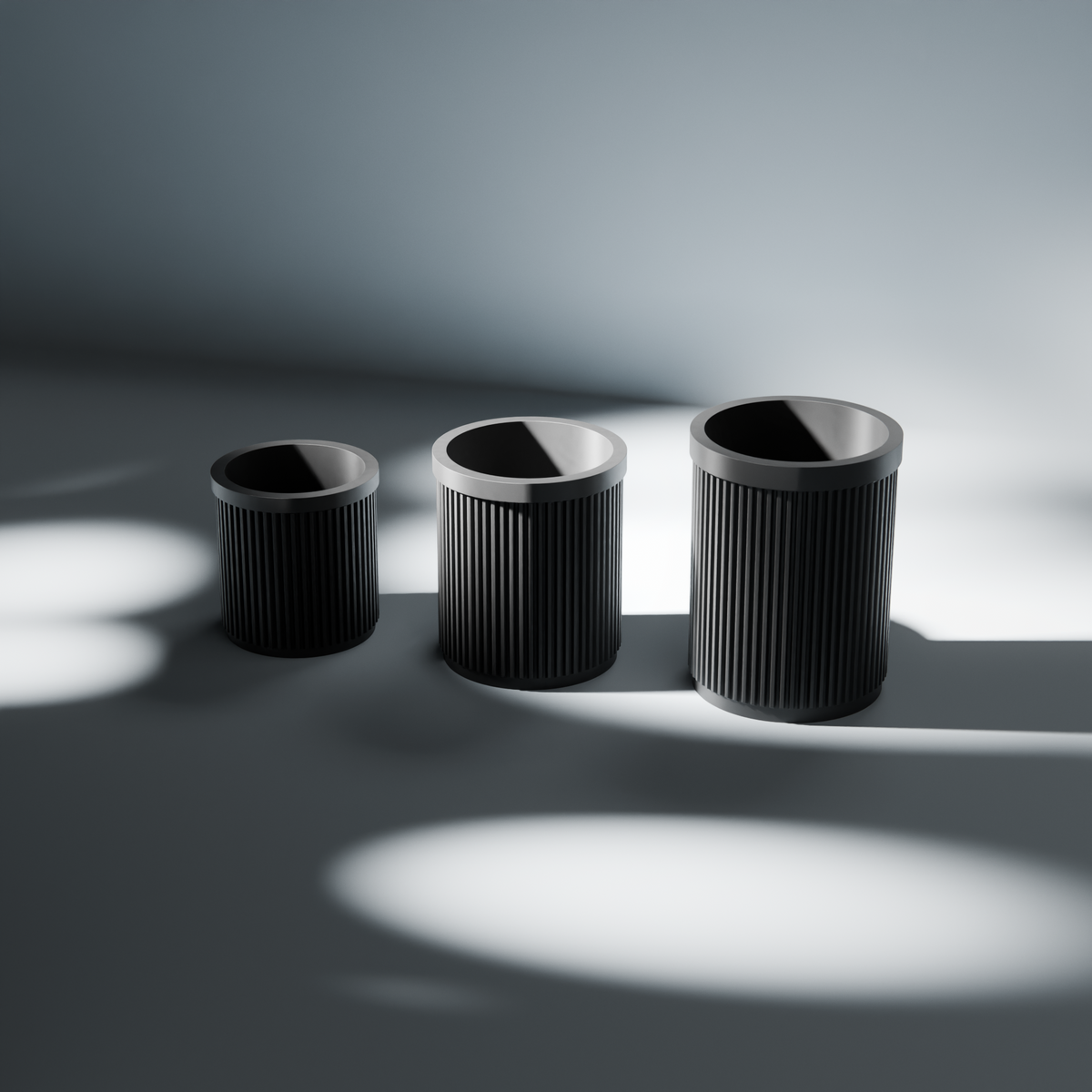 Nesting Pen Pots 3 Heights in Nesting Pen Pots 3 Heights, studio