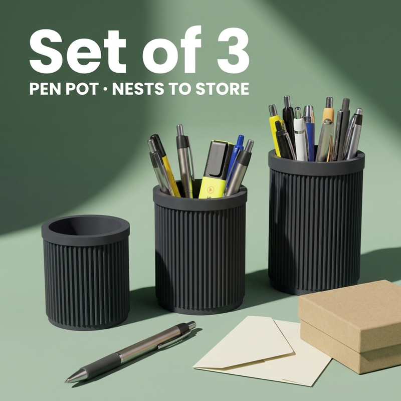 Nesting Pen Pots 3 Heights, lifestyle photo