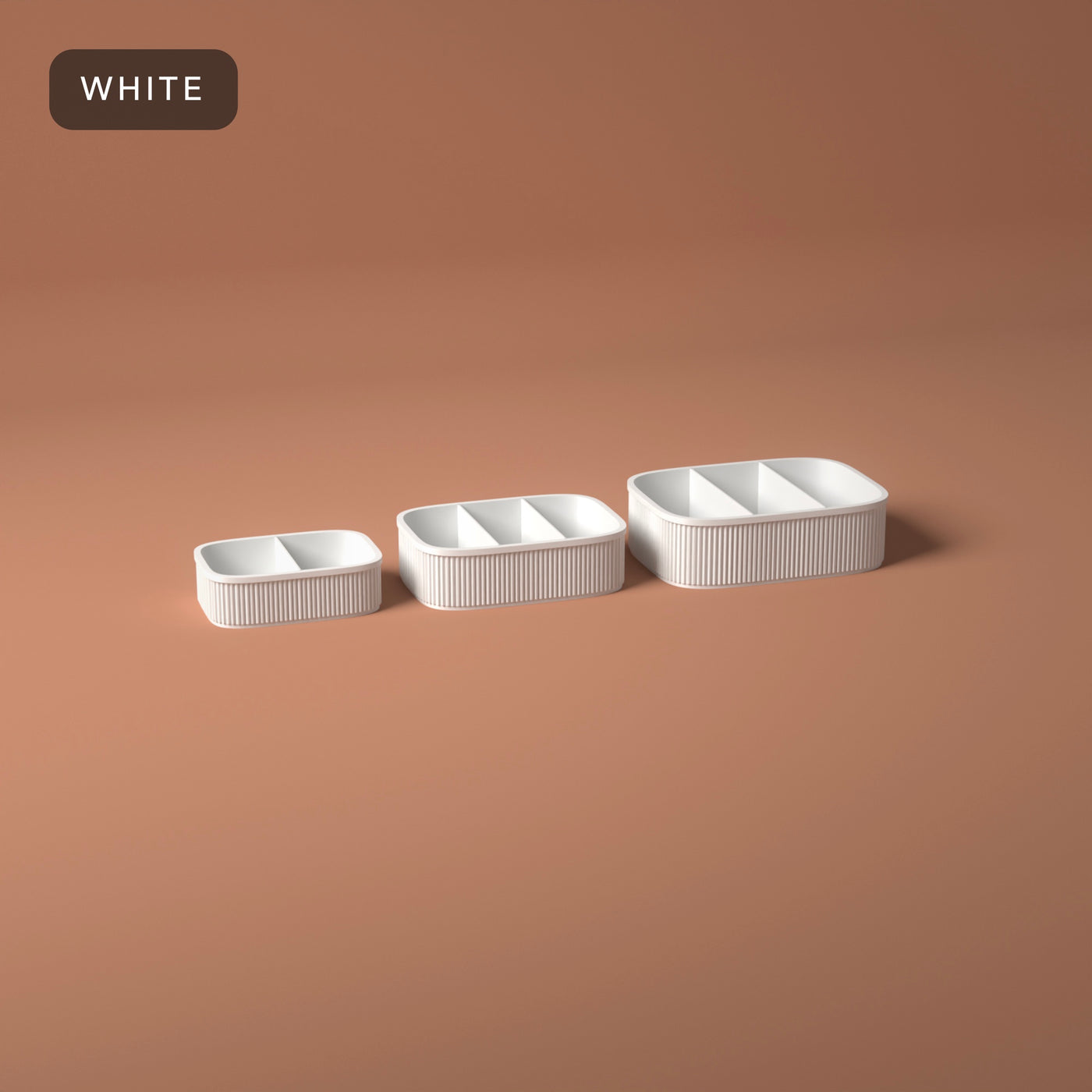 Nesting Snack Boxes Set of 3 in White