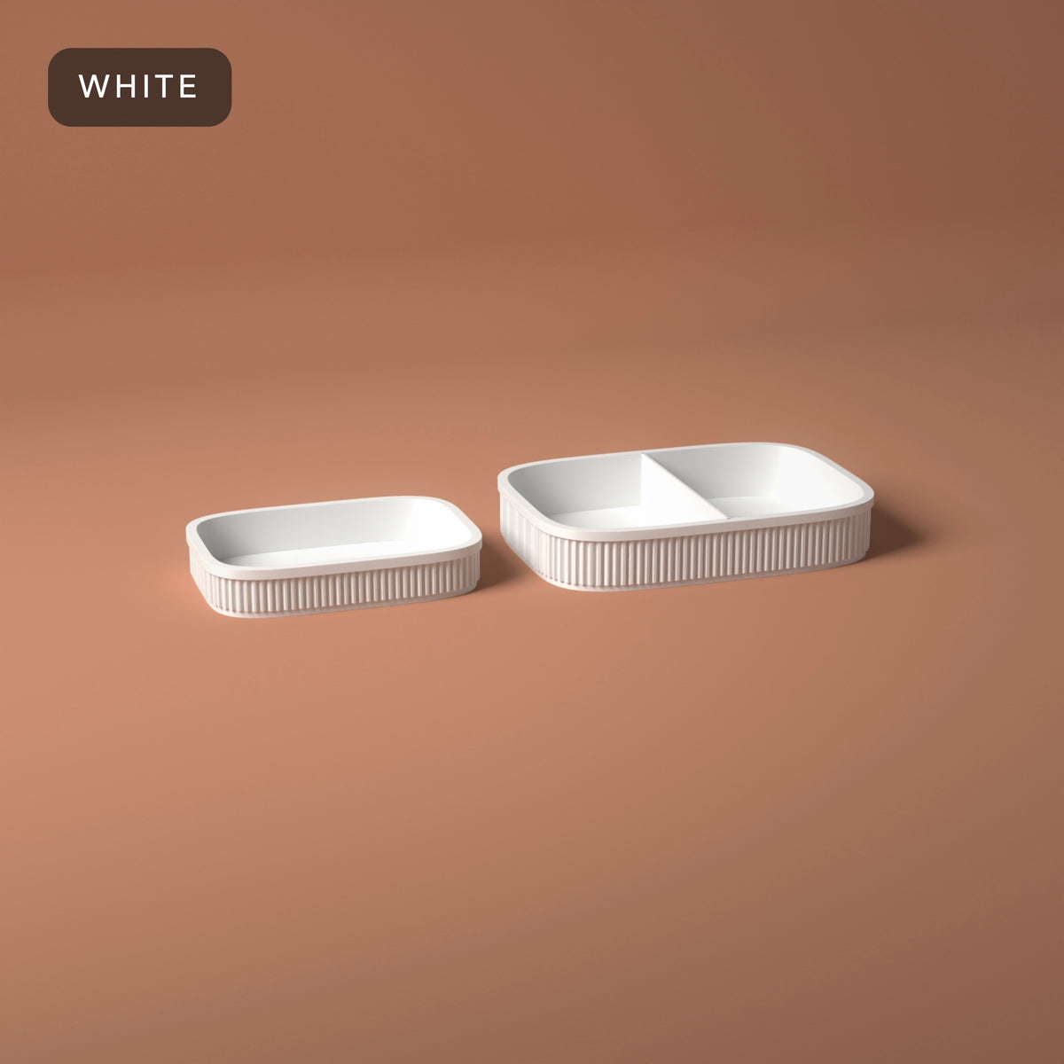 Nesting Valet Trays Set of 2 in White