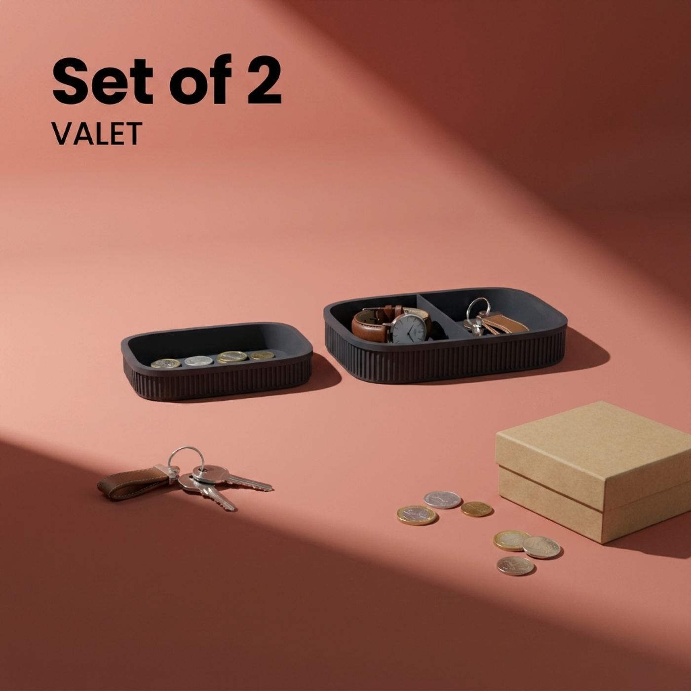 Nesting Valet Trays Set of 2 in Nesting Valet Trays Set of 2, lifestyle photo