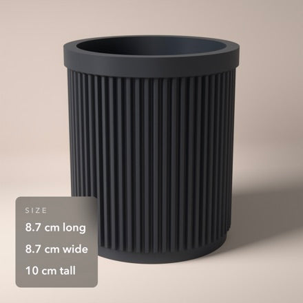 Ribbed Pen Pot in Ribbed Pen Pot, size