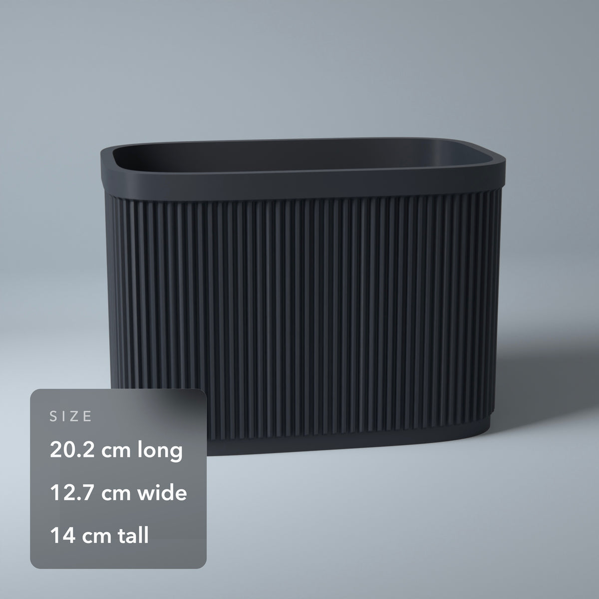 Ribbed 7 Inch Record Holder in Ribbed 7 Inch Record Holder, size