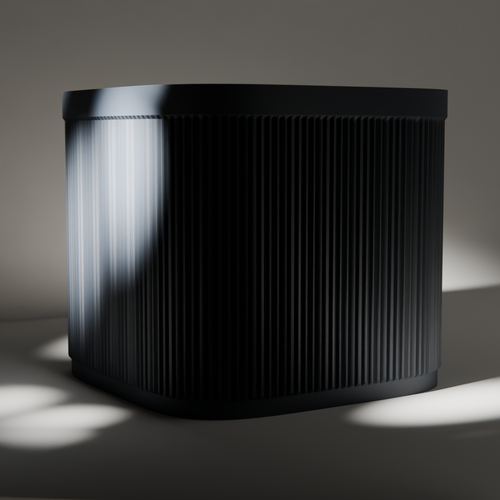 Ribbed 7 Inch Vinyl Crate, studio