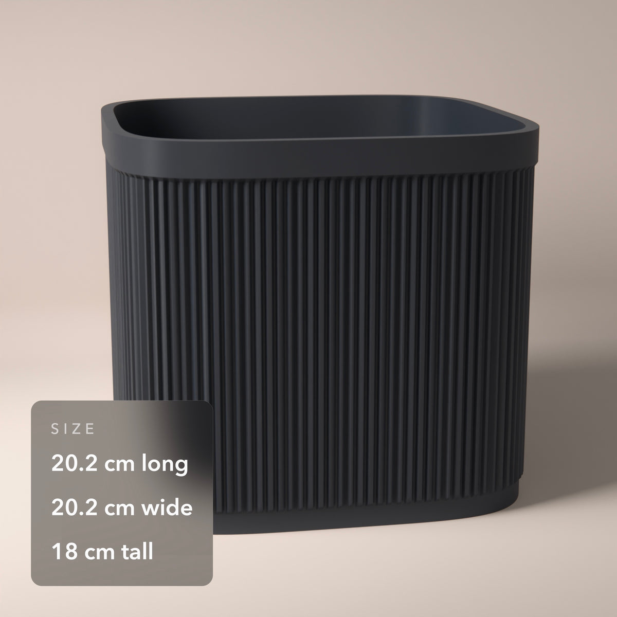 Ribbed 7 Inch Vinyl Crate in Ribbed 7 Inch Vinyl Crate, size