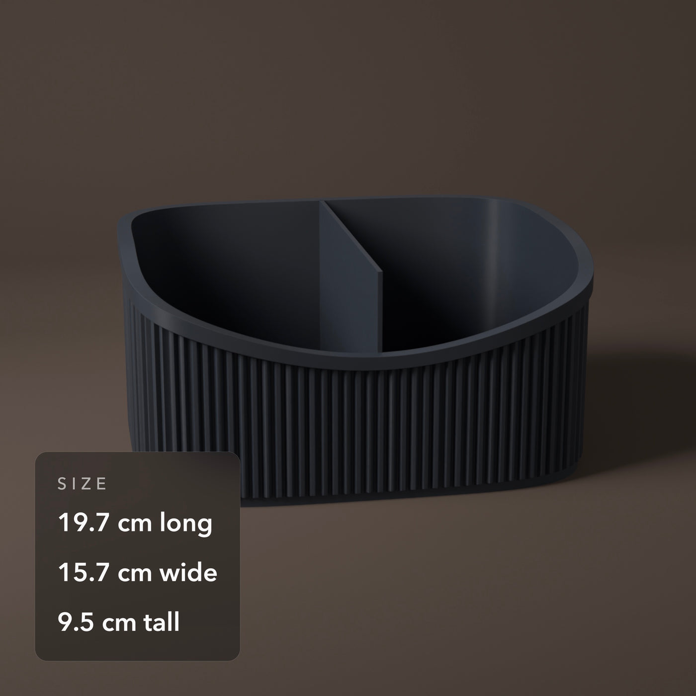 Ribbed Desk Organiser 3 Sizes in Ribbed Desk Organiser 3 Sizes, size