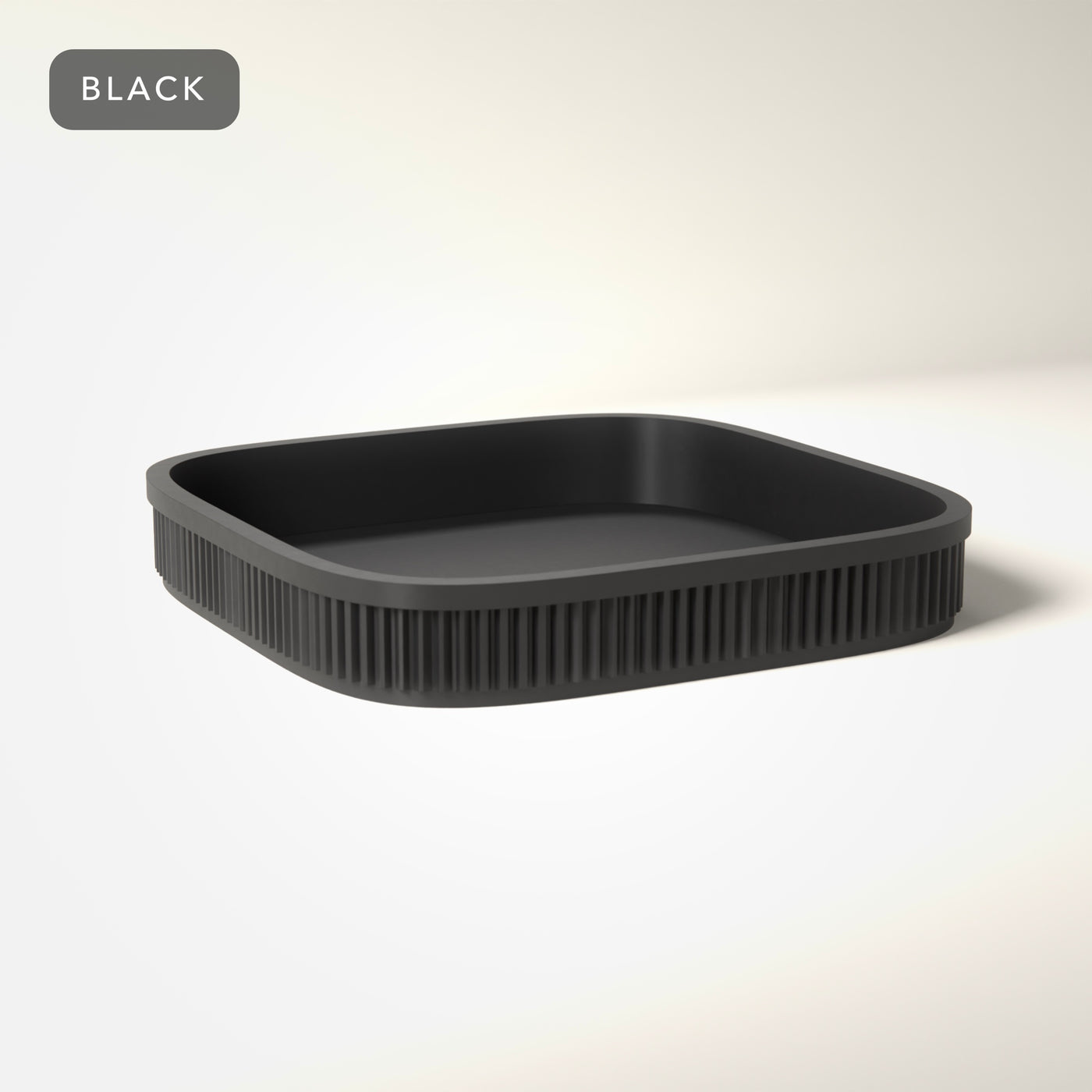 Ribbed Dice Tray in Black