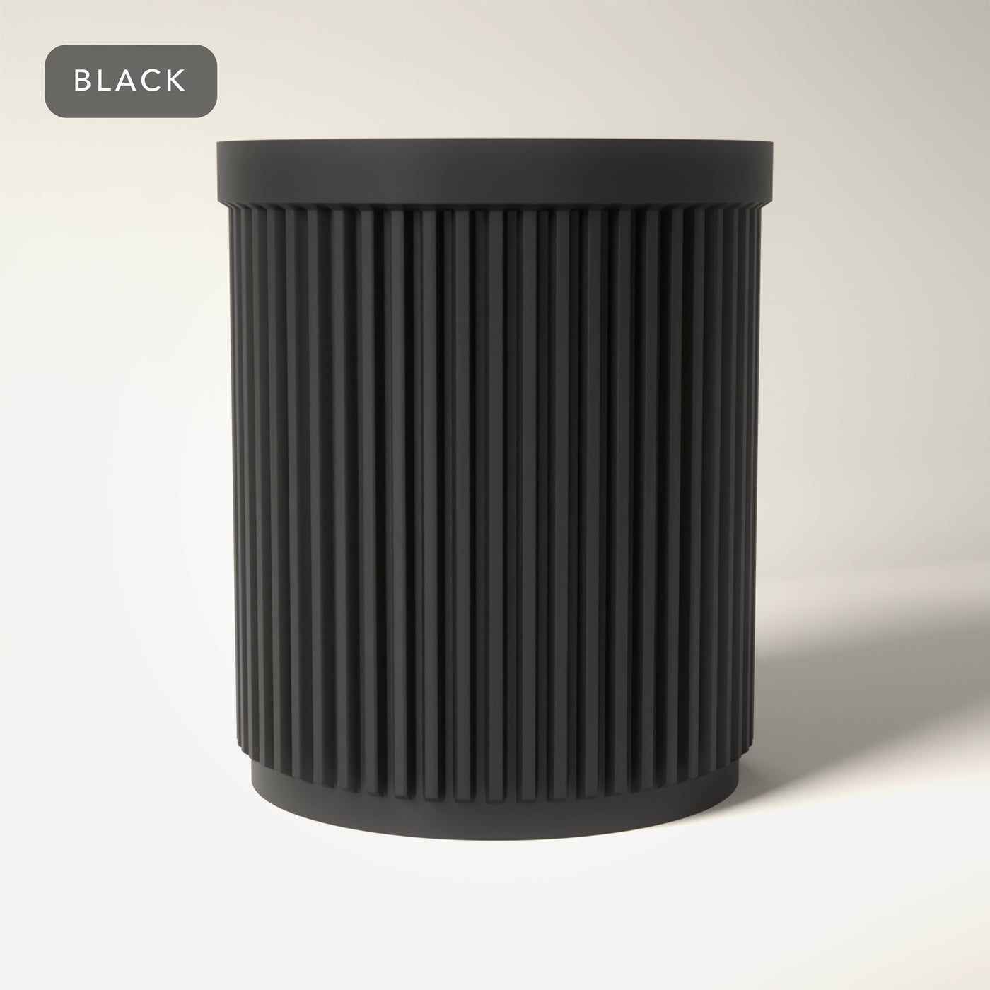 Ribbed Glasses Holder Stand in Black