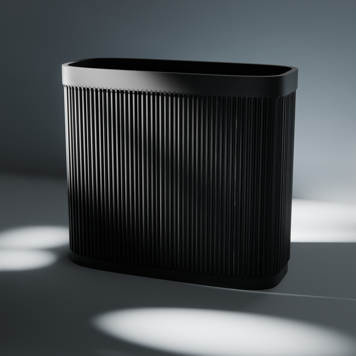 Ribbed Magazine Rack in Ribbed Magazine Rack, studio