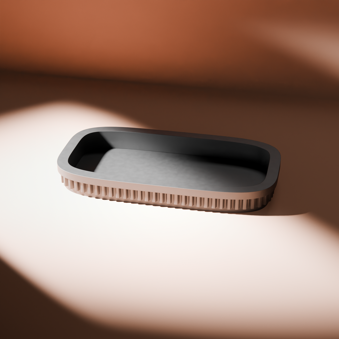 Ribbed Movement Tray in Ribbed Movement Tray, studio