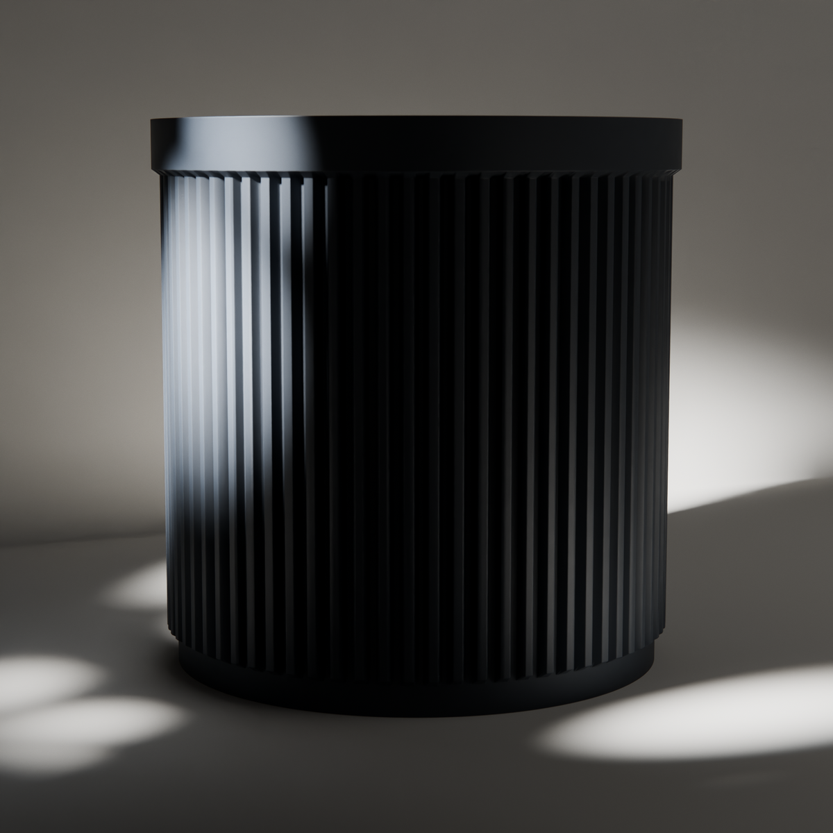 Ribbed Pencil Pot with Divider in Ribbed Pencil Pot with Divider, studio