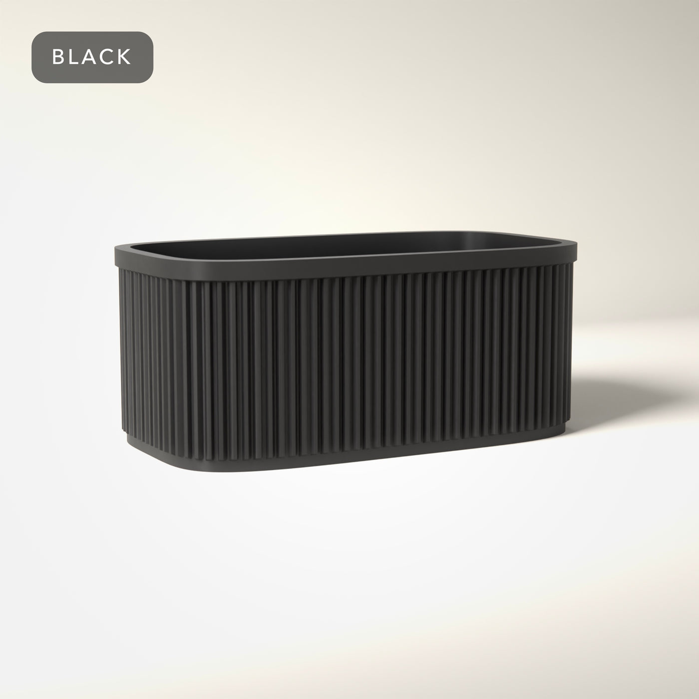 Ribbed Perfume Organiser in Black