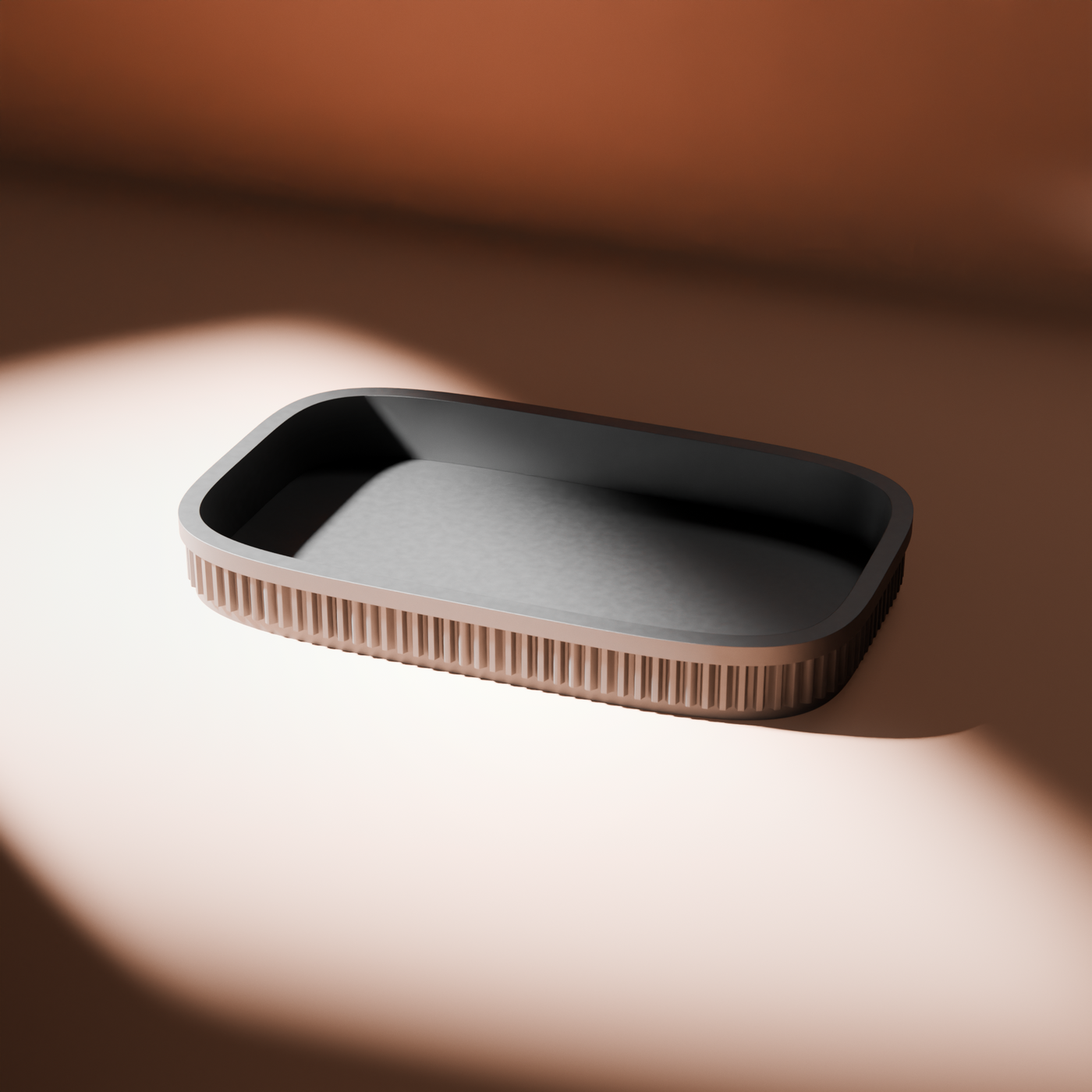 Ribbed Rolling Tray in Ribbed Rolling Tray, studio