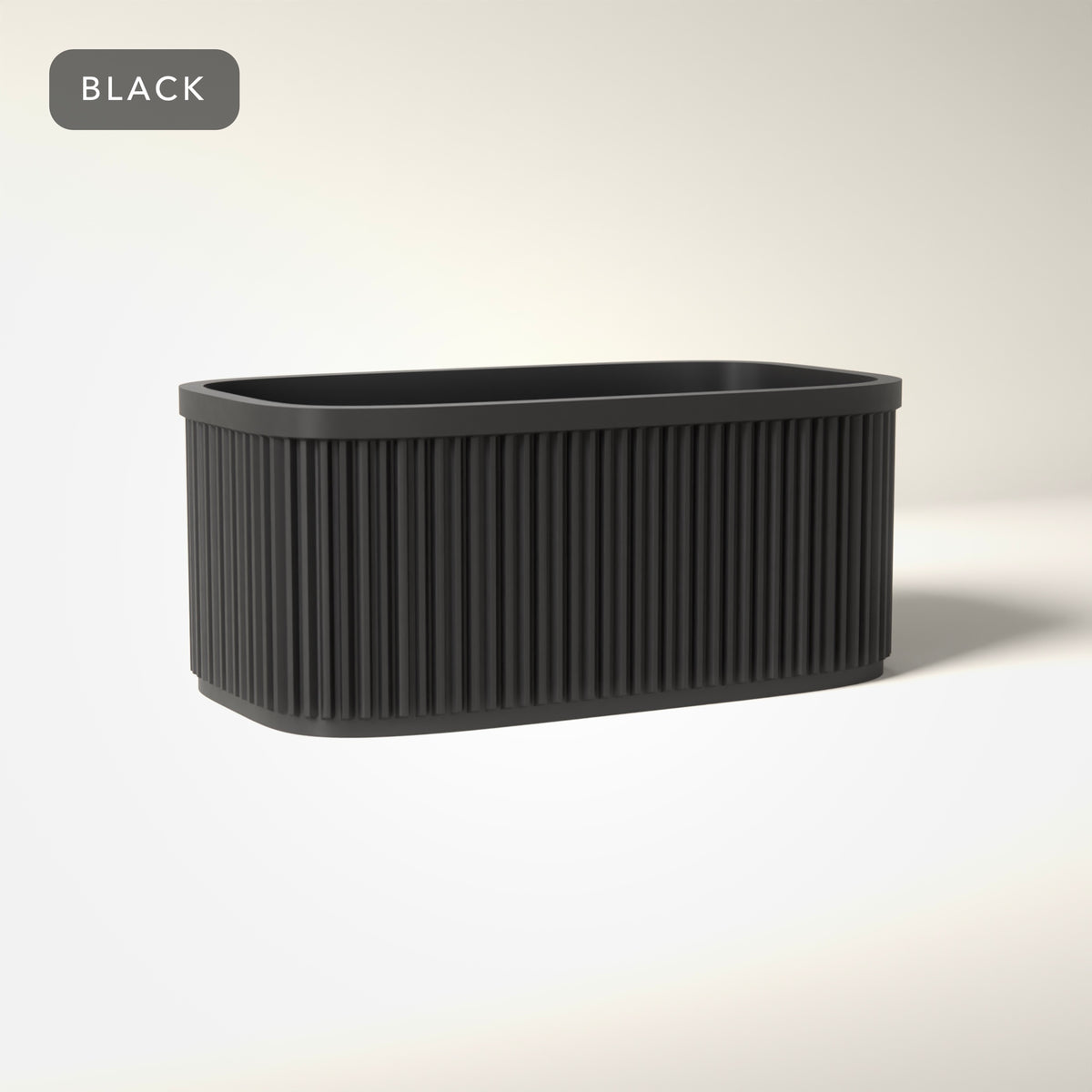 Ribbed Tiered Spice Rack in Black
