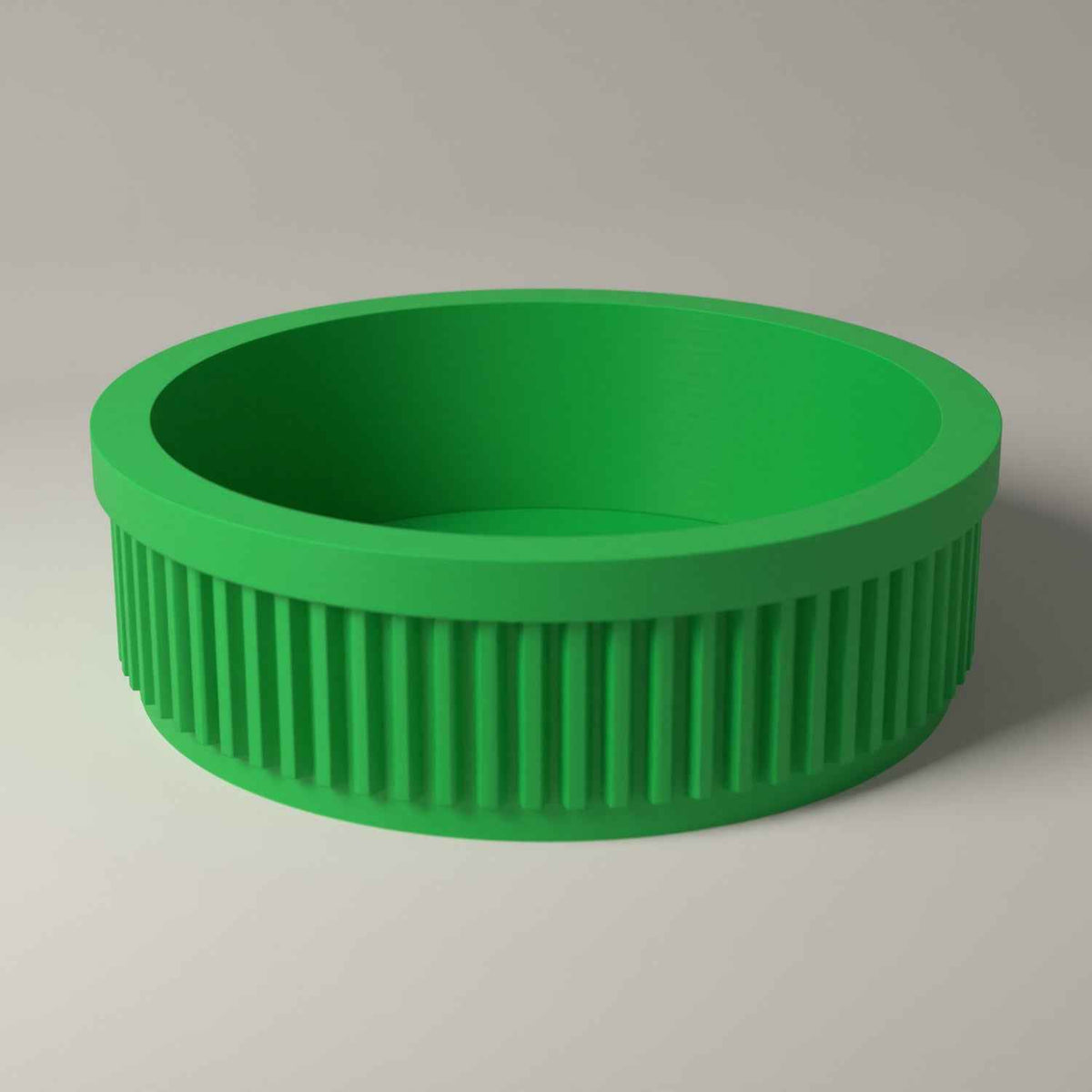 Ribbed Ring Holder Dish - Small Jewellery Tray for Rings and Studs in forest green