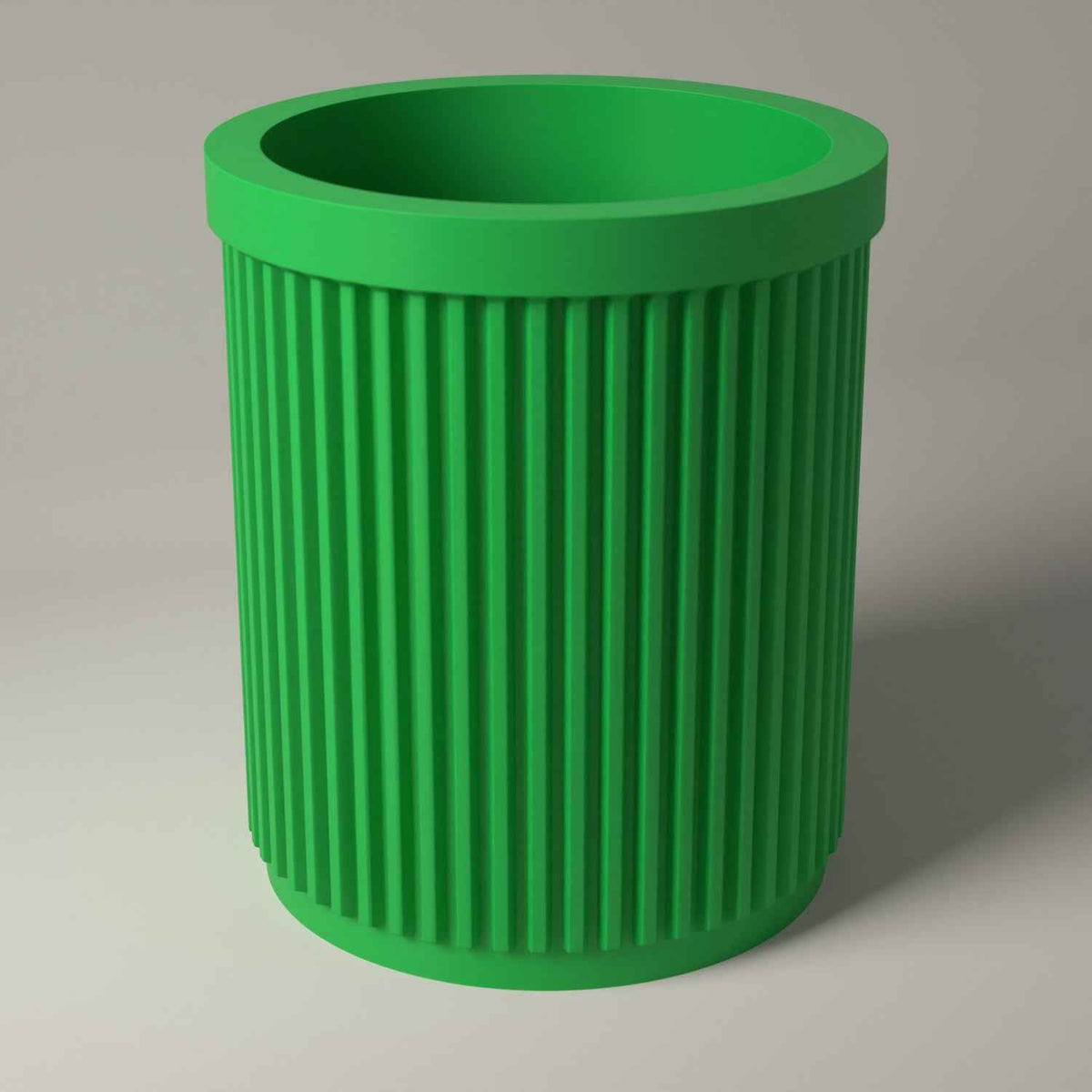 Ribbed Glasses Holder Stand for Bedside or Desk Storage in forest green