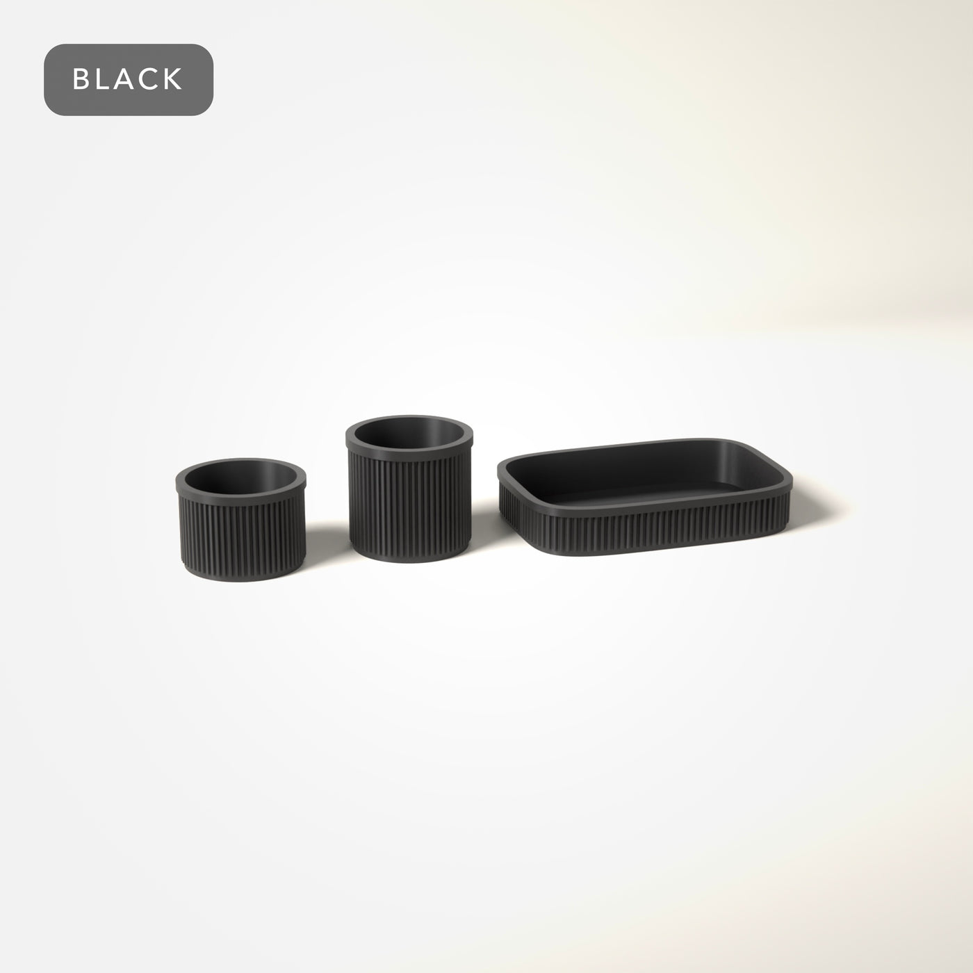 Bathroom Counter Set in Black