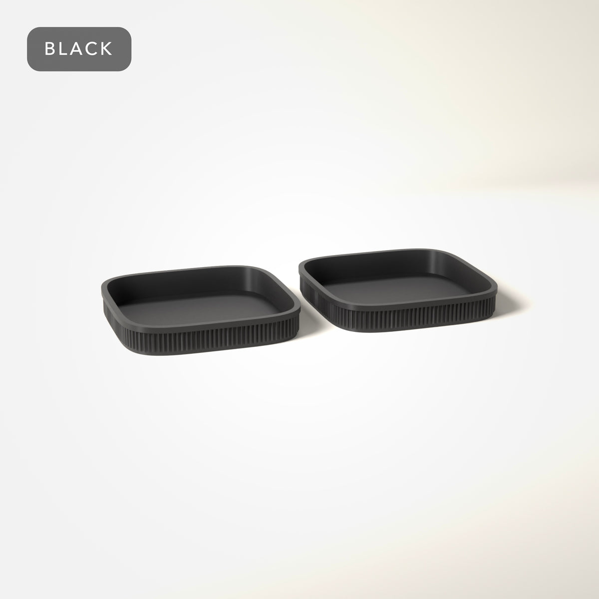 Dice Tray 2-Pack Two Players in Black