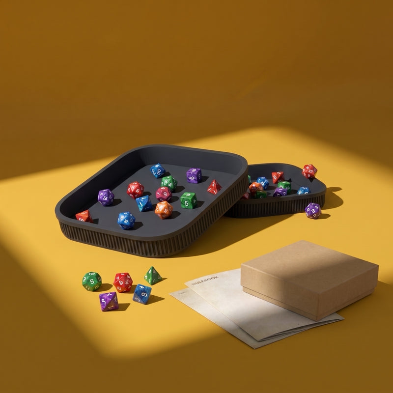Dice Tray 2-Pack Two Players, lifestyle photo