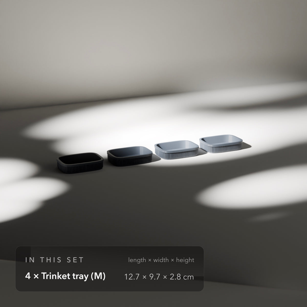 Trinket Tray 4-Pack Drawer Set in Trinket Tray 4-Pack Drawer Set, size