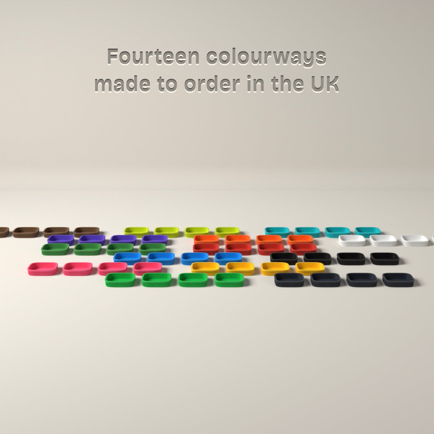 Trinket Tray 4-Pack Drawer Set in Available in fourteen colours, made to order in the UK