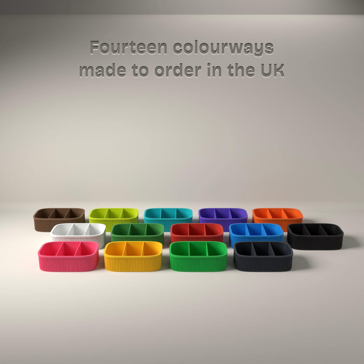 Snack Box 2-Pack in Available in fourteen colours, made to order in the UK