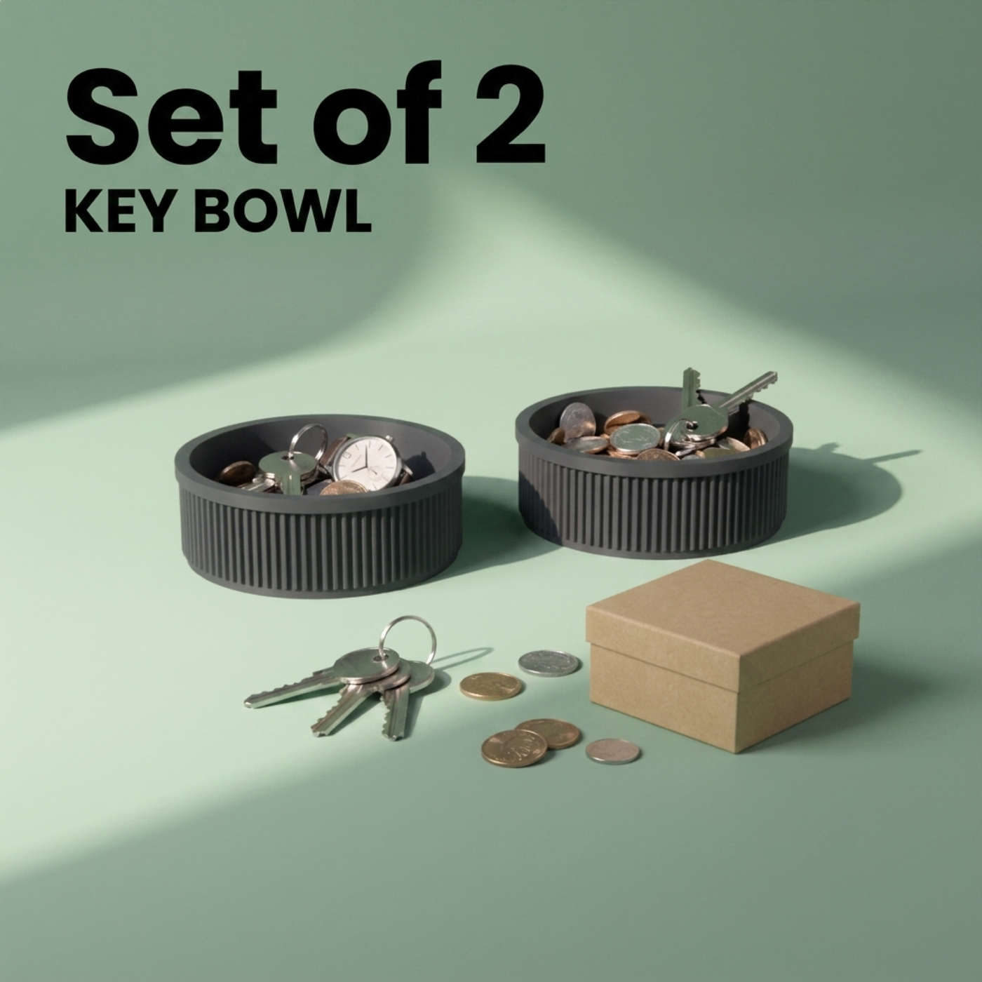 Key Bowl His and Hers 2-Pack in Key Bowl His and Hers 2-Pack, lifestyle photo