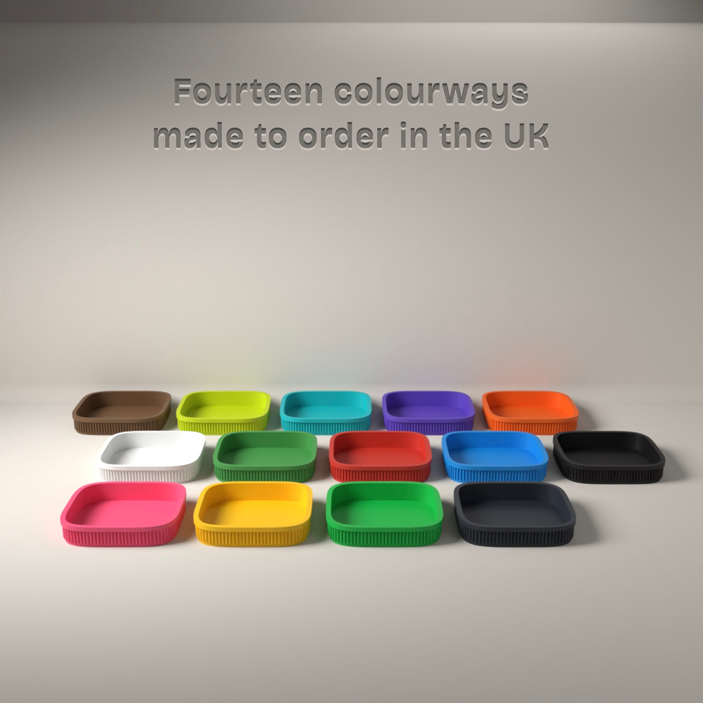 Nesting Dice Trays Set of 2 in Available in fourteen colours, made to order in the UK