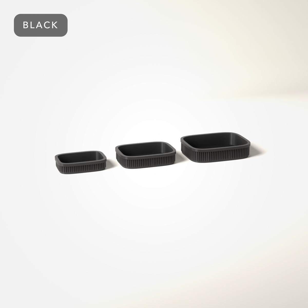 Nesting Jewellery Trays Set of 3 in Black