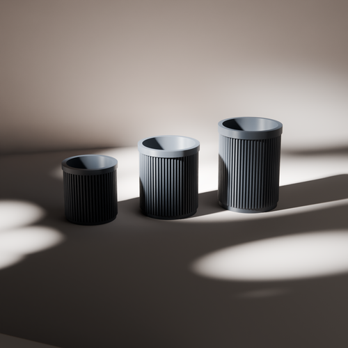 Nesting Pen Pots 3 Heights, studio