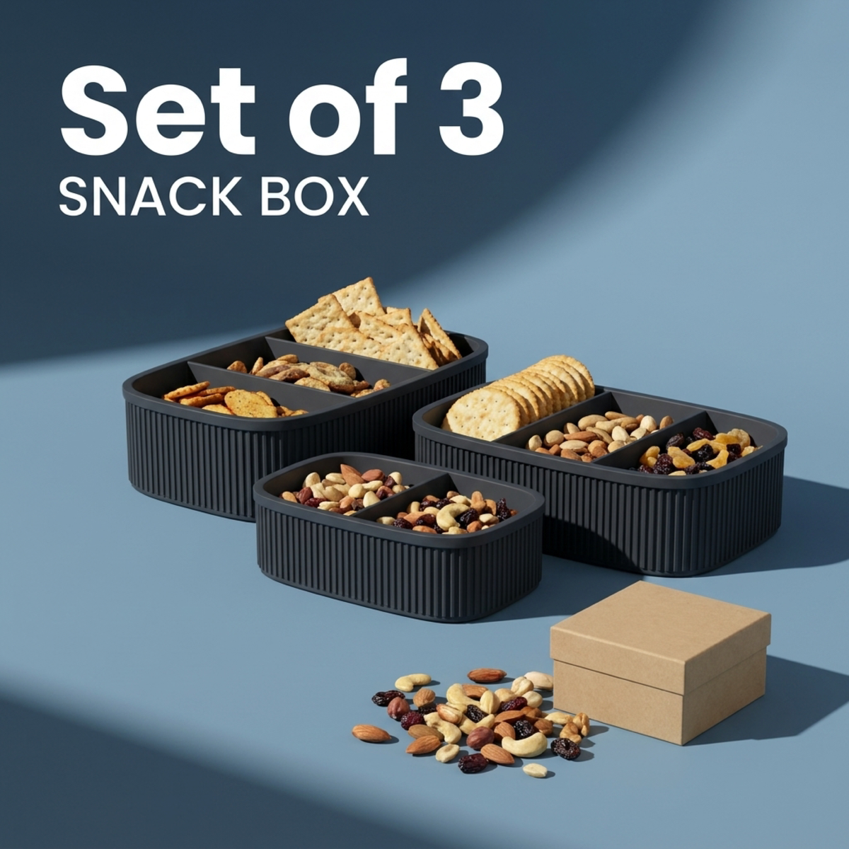 Nesting Snack Boxes Set of 3 in Nesting Snack Boxes Set of 3, lifestyle photo