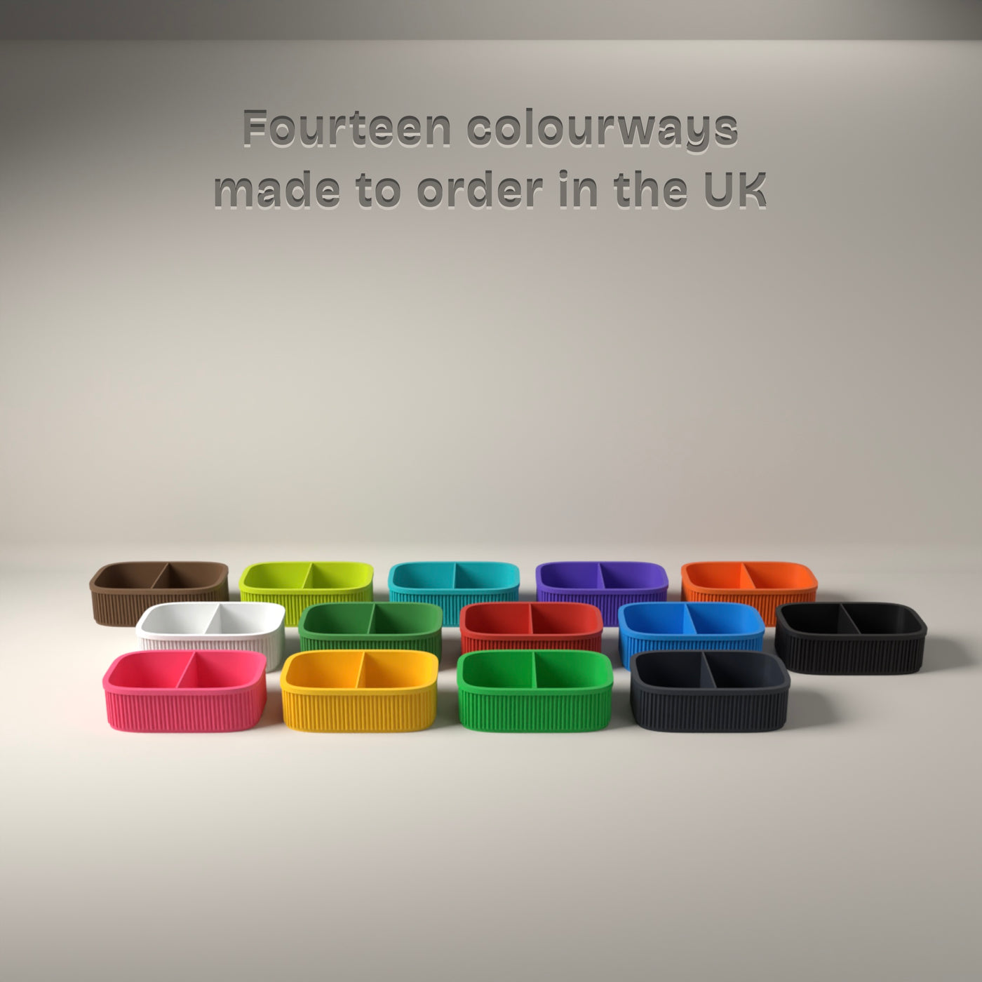 Nesting Snack Boxes Set of 3 in Available in fourteen colours, made to order in the UK