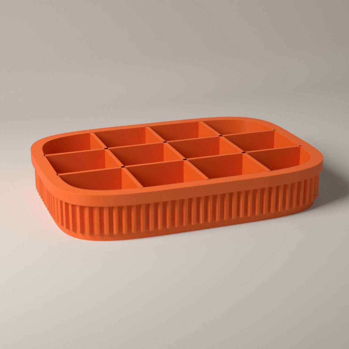 Earring Tray, Ribbed Jewellery Organiser for Studs and Small Earrings in orange