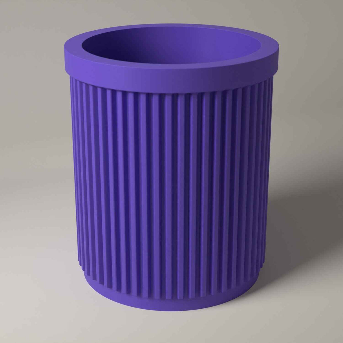 Ribbed Glasses Holder Stand for Bedside or Desk Storage in purple