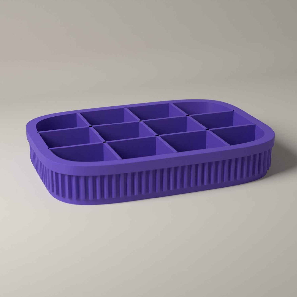Earring Tray, Ribbed Jewellery Organiser for Studs and Small Earrings in purple