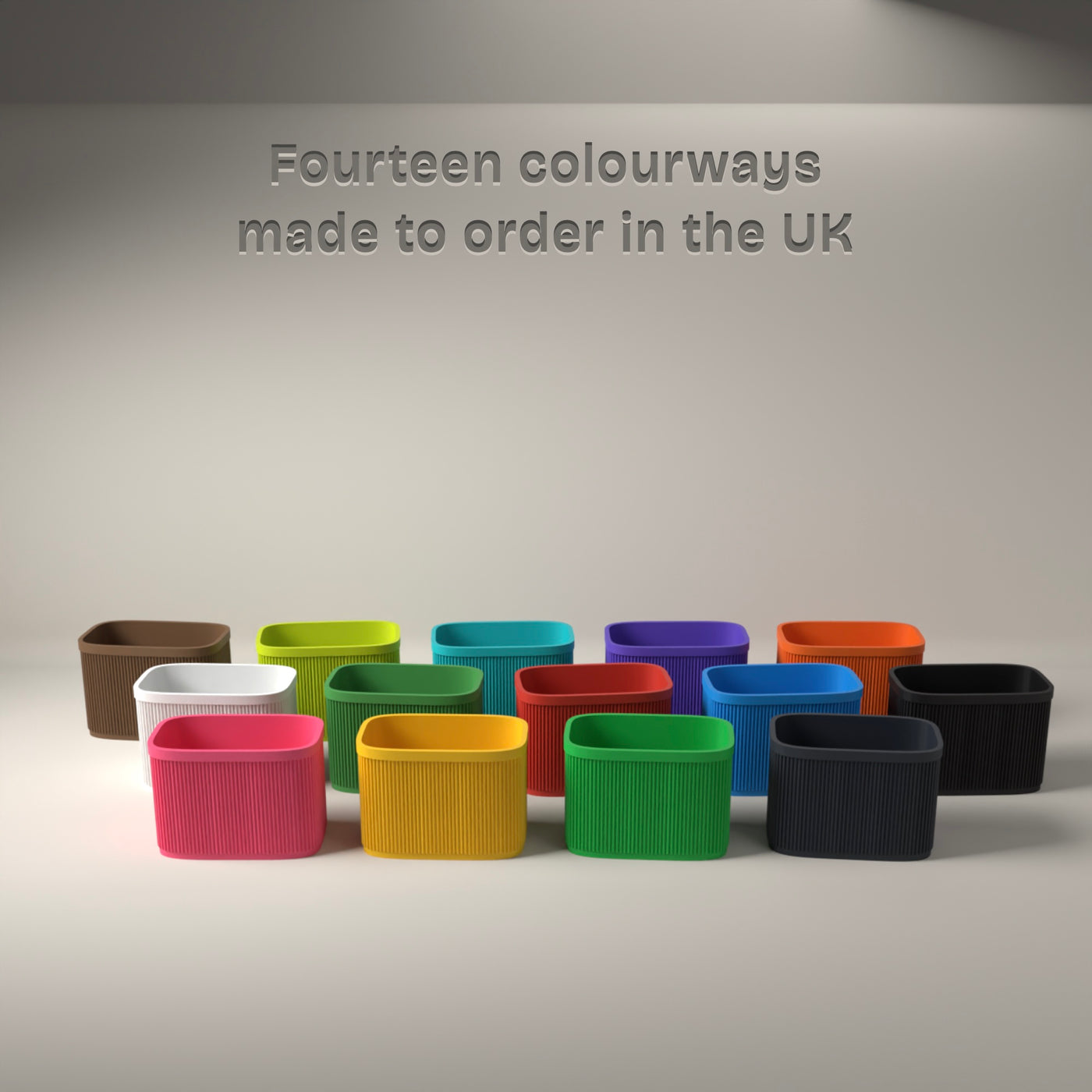 Ribbed 7 Inch Record Holder in Available in fourteen colours, made to order in the UK