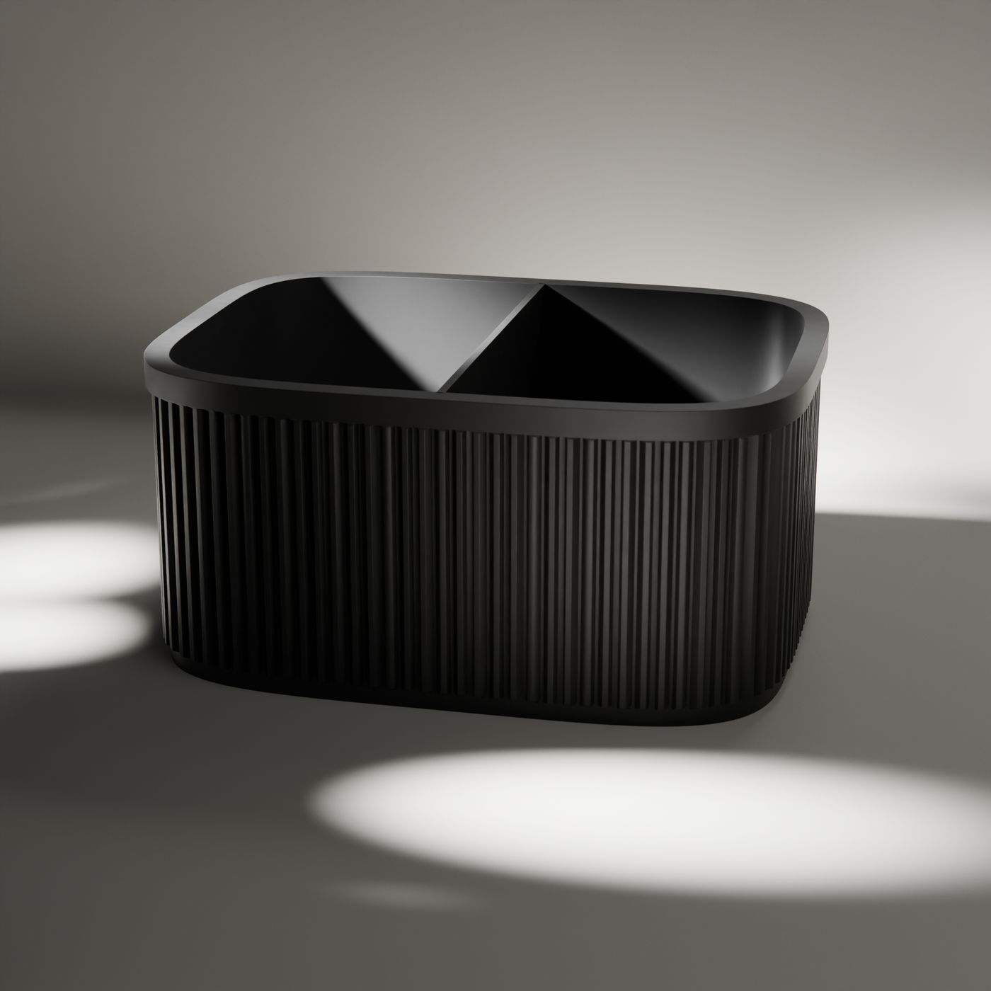 Ribbed Bedside Caddy in Ribbed Bedside Caddy, studio