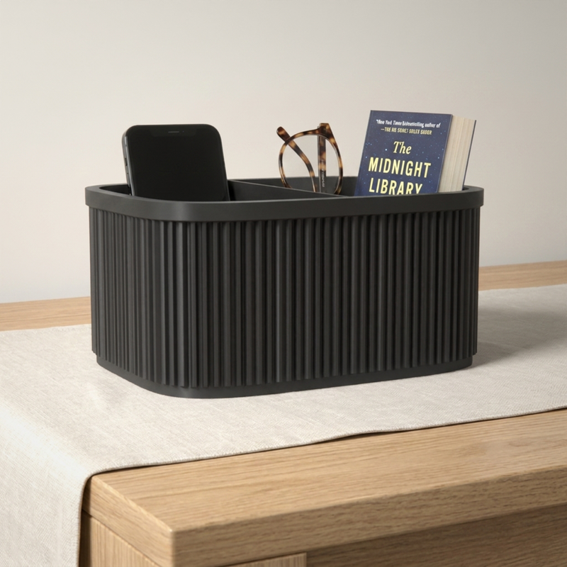 Ribbed Bedside Caddy, lifestyle photo