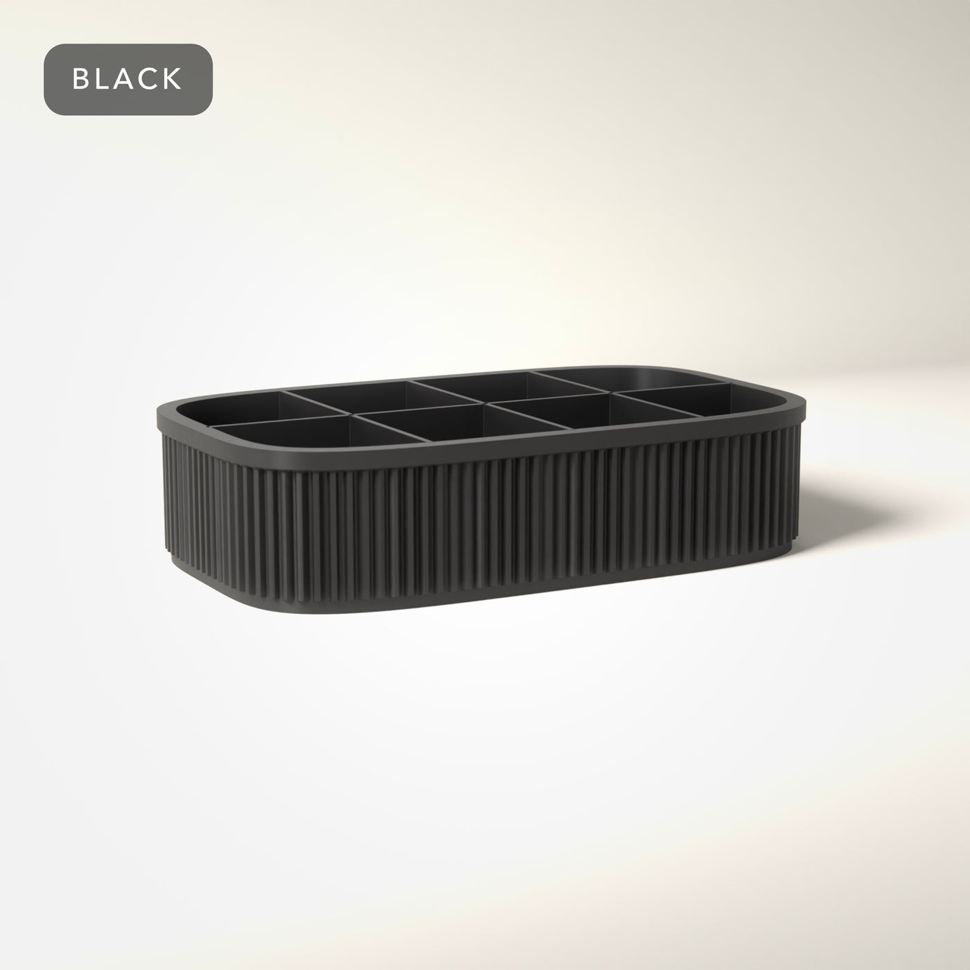 Ribbed Coffee Pod Organiser in Black