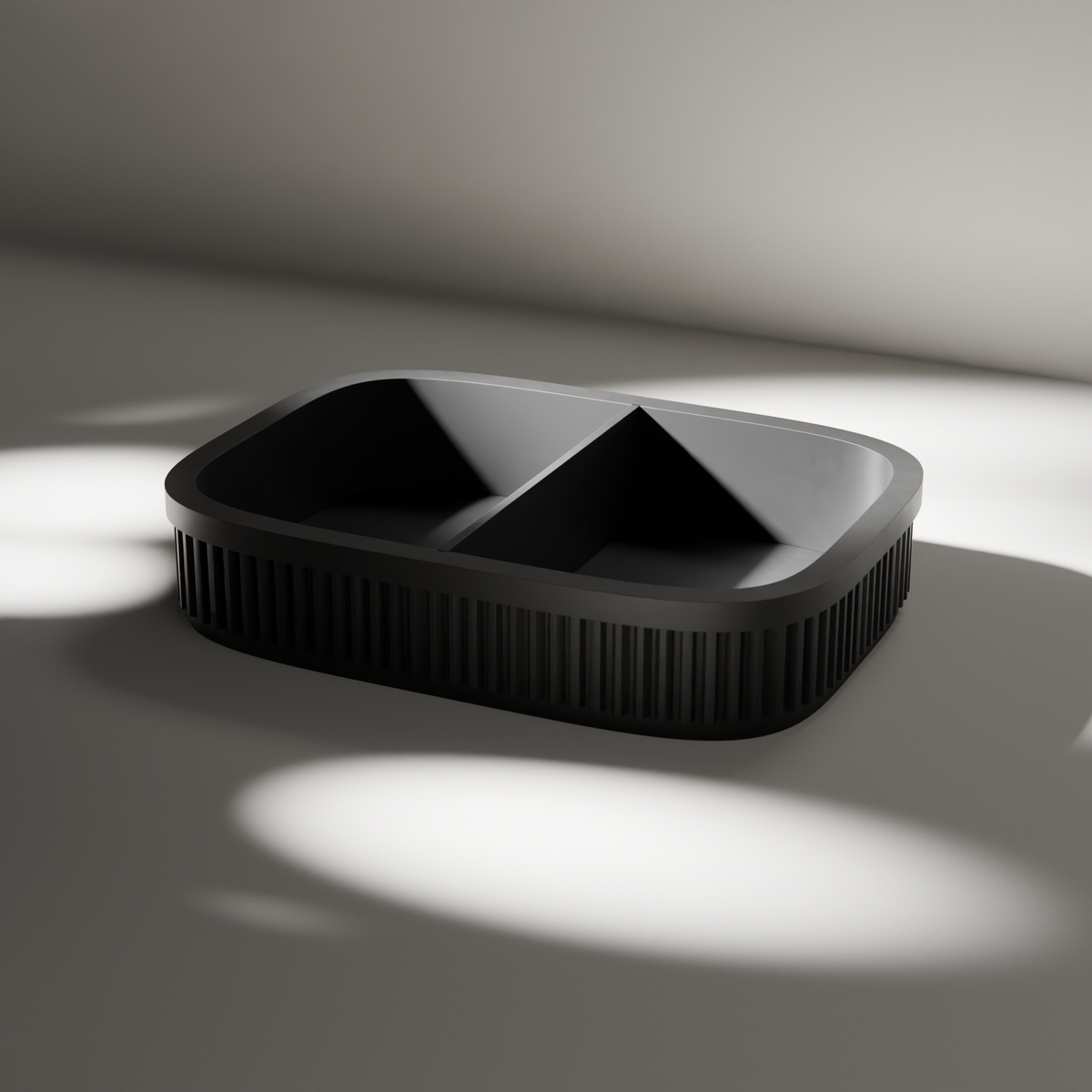 Ribbed Coin and Money Tray in Ribbed Coin and Money Tray, studio