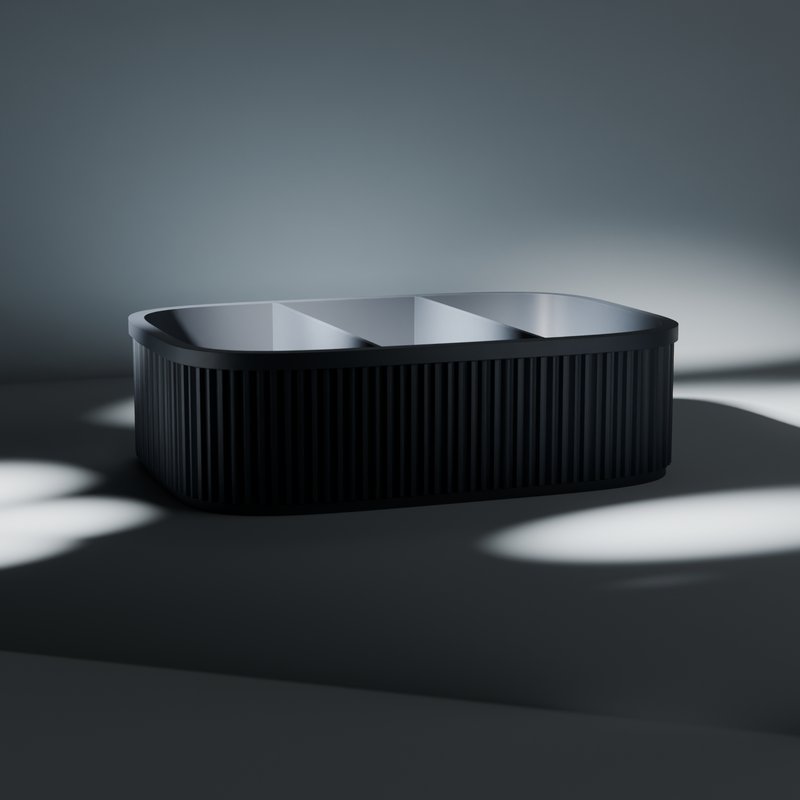 Ribbed Divided Snack Box, studio