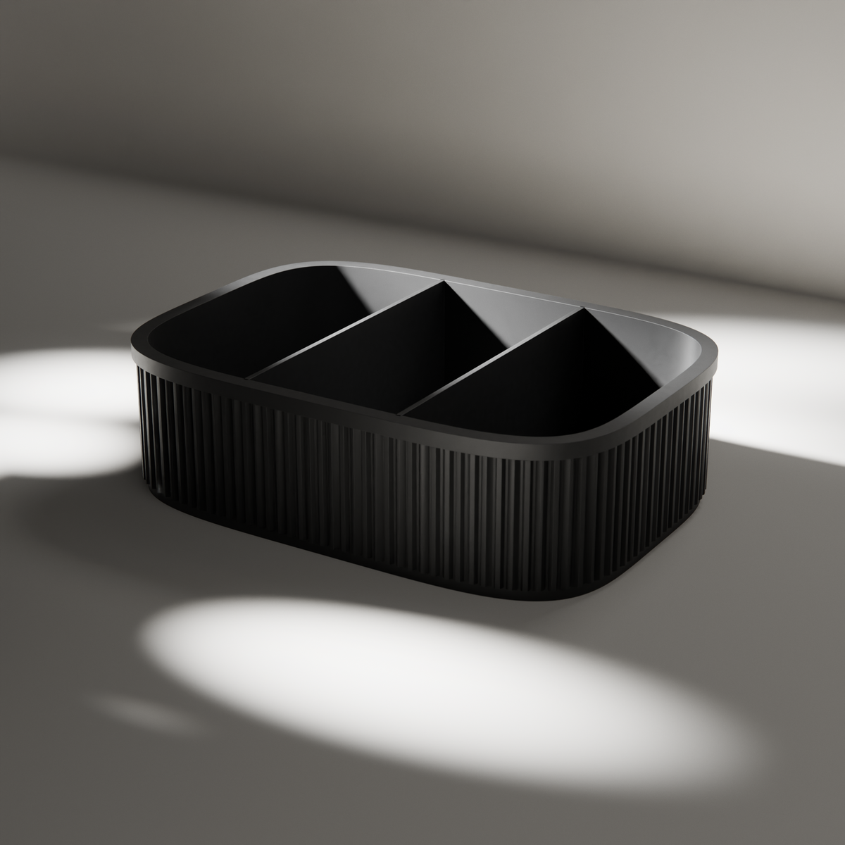 Ribbed Divided Snack Box in Ribbed Divided Snack Box, studio