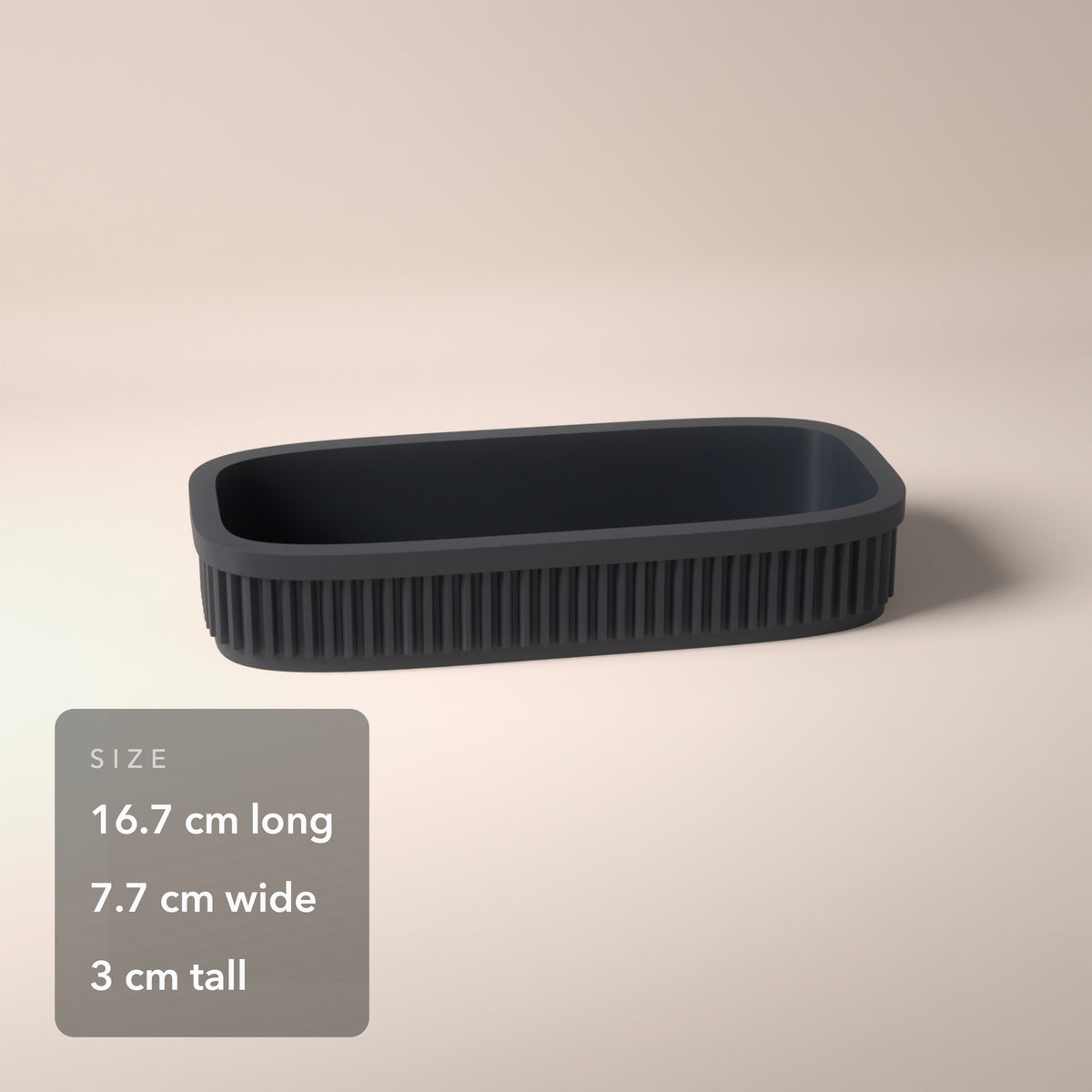 Ribbed Eyeglasses Tray in Ribbed Eyeglasses Tray, size