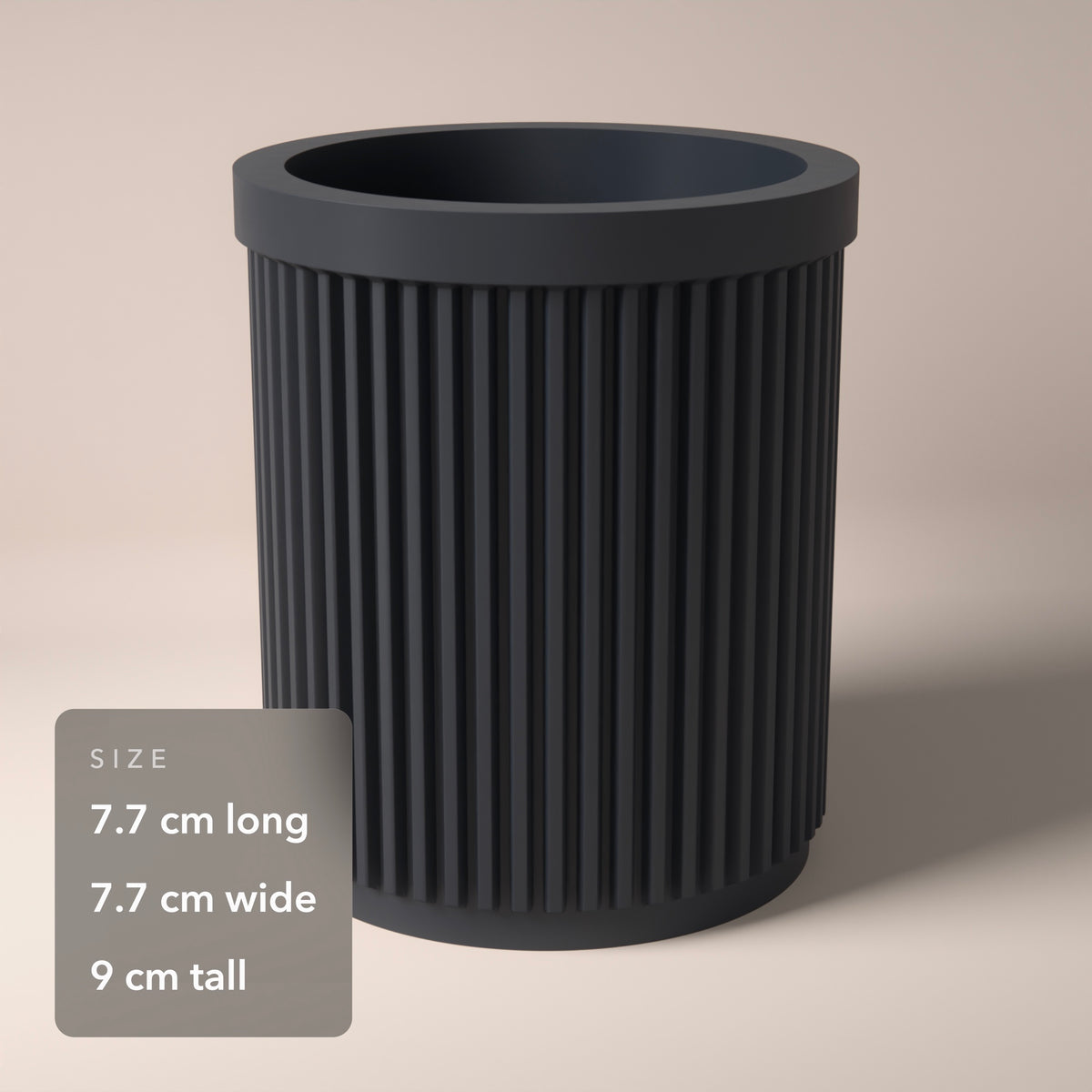 Ribbed Glasses Holder Stand in Ribbed Glasses Holder Stand, size